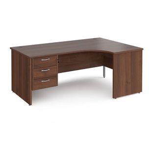 Maestro 25 panel end rh erg desk 3d ped