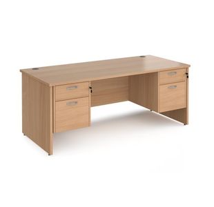 Maestro 25 panel end 800mm desk 2x2d ped