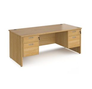 Maestro 25 panel end 800mm desk 2x2d ped