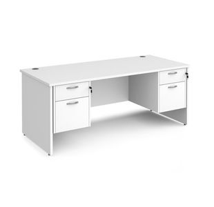 Maestro 25 panel end 800mm desk 2x2d ped