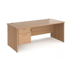 Maestro 25 panel end 800mm desk 2d ped