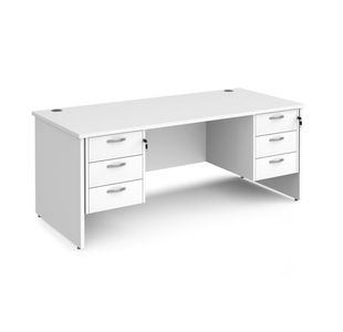 Maestro 25 panel end 800mm desk 2x3d ped