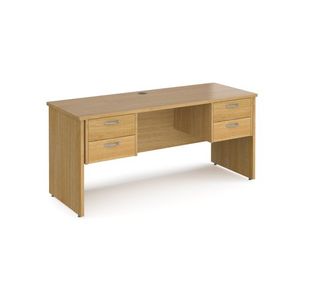 Maestro 25 panel end 600mm desk 2x2d ped