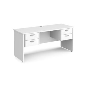 Maestro 25 panel end 600mm desk 2x2d ped