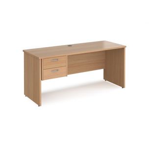 Maestro 25 panel end 600mm desk 2d ped