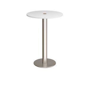 Monza Circular Power Ready Poseur Table