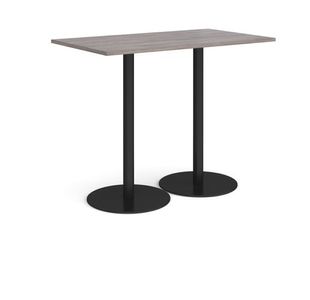 Monza rect poseur table round bases