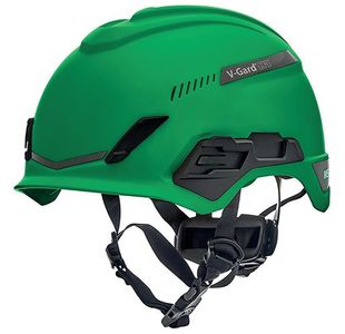 V-Gard H1 Tri-Vented Helmet Green