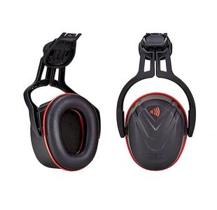 V-Gard Helmet Mount Ear Defender Red