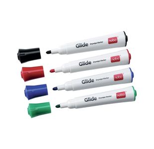 Nobo Glide Drymarker Ast Pk4