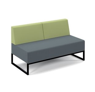 Nera modular double seat with back