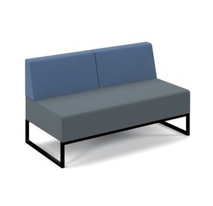 Nera modular double seat with back