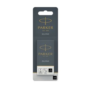 Parker Blk Quink PermInk Cartx5 Pk12