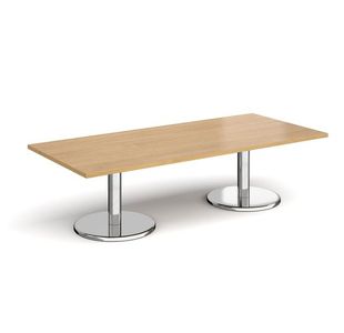 Pisa rect coffee table with round bases