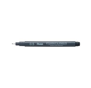 Pentel P/liner Pigmt Line 0.5 Blk 12