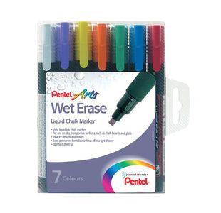 Pentel Chalk Markers Pk7 Asst