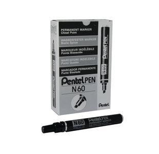 Marker Chisel Point Black Pentel N60