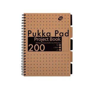 Pukka Pad Kraft Project Book A4 Pk3