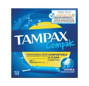 Tampax Compak Reg App Tampon x18 Pk6