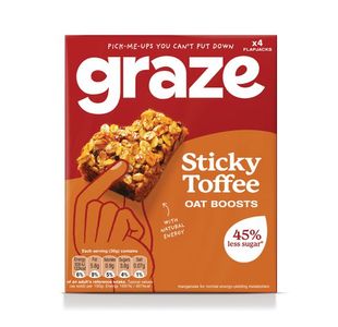 Graze Sticky Toff Oat Boosts 30g Pk4