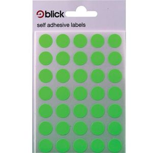 Blick Label 13Mm Fluor Gn Bags 004158