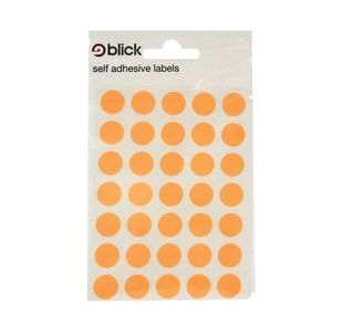 Blick Label 13Mm Fluor Orng Bags 004356