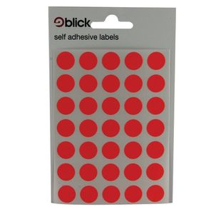 Blick Label 13Mm Fluor Red Bags 004554