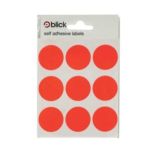 Blick Label 29Mm Fluor Red Bag 005155