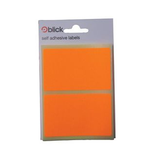 Blick Label 50X80Mm Orange Bag 010852