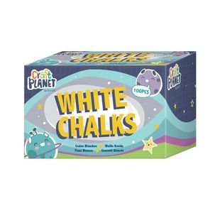 Study Time Chalk White Pk 100