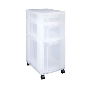 Really Useful 7L/12L/25L BottomDrw Clr