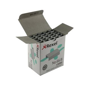 Rexel No66 Staples Metal 8mm Pk5000