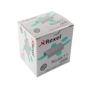 Rexel No66 Staples Metal 11mm Pk5000