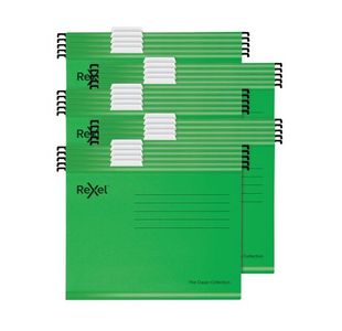 Rexel Grn Foolscap Susp Files Pk25