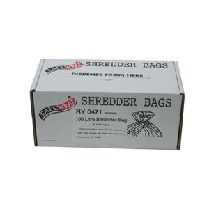 Safewrap Shredder Bags 100 Litre Pk50