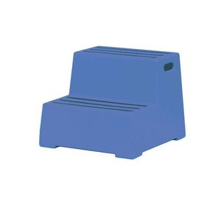 2 Tread Blue Plastic Safety Step