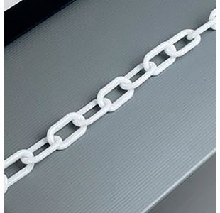 Fd 25M 8Mm Thck Plastic Chain Wht 360077