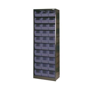 Cabinet 30 Polyprop Bins Gry Blk