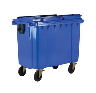 1100L Blue Wheeled Bin / Lid 377394