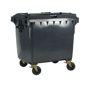 1100L Grey Wheeled Bin / Lid 377396