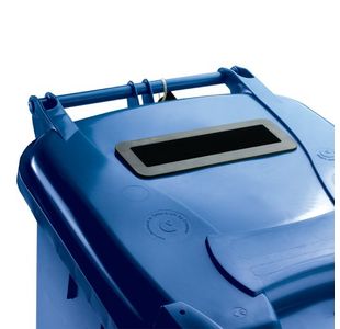 140L Locked Blue Wheelie Bin 377891