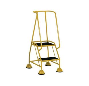 Yellow 2 Tread Tubular Steel Step