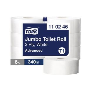 Tork Pk6 Adv Jumbo Toilet Roll 340M