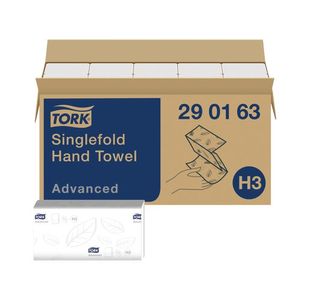 Tork Soft Singlfld Hand Twl 250Shts Pk15