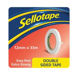 Sellotape DSided Tape 12mmx33m Pk8