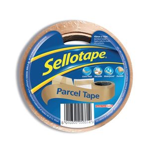 Sellotape Parcel Tape Brown Pack 8