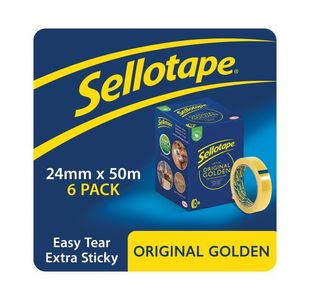 Sellotape Orig Tape 24mmx50m Pk6