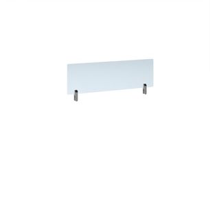 Desktop Acrylic Screen Topper With Silver Brackets 1000Mm Wide