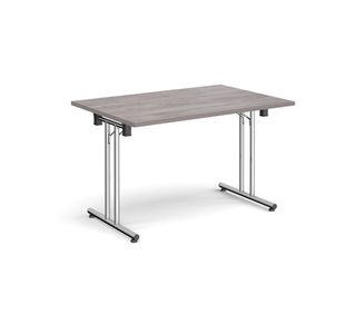 Rect folding leg table straight feet