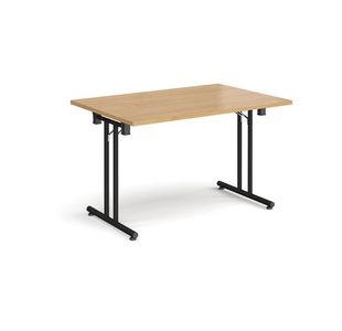 Rect folding leg table straight feet